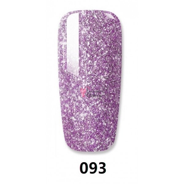 Oja semipermanenta Mad Doll Profesional Nail UV / LED de 8 ml - 093 Shining Platinum Purple